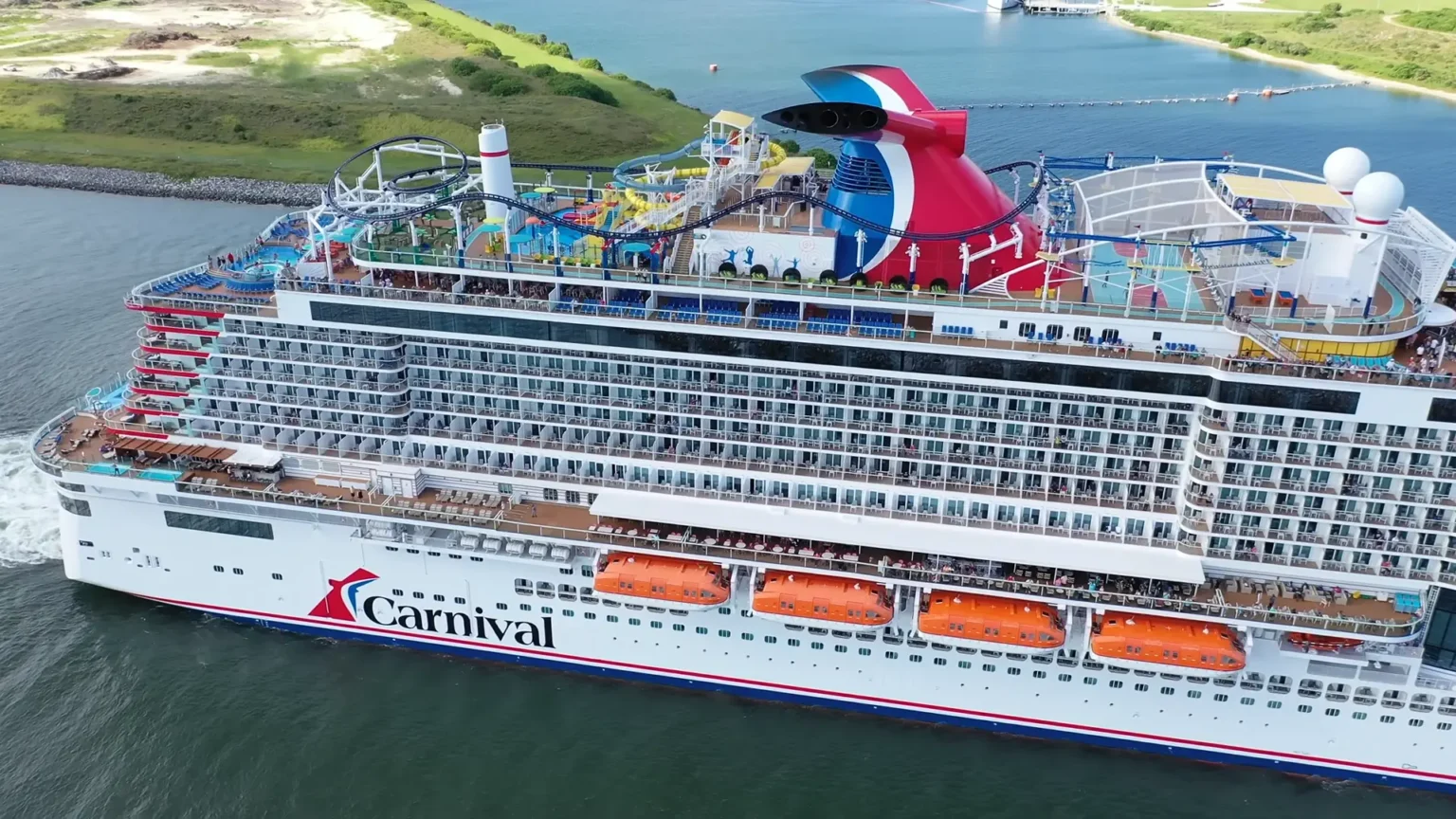 Carnival Celebration leaving Port Canaveral