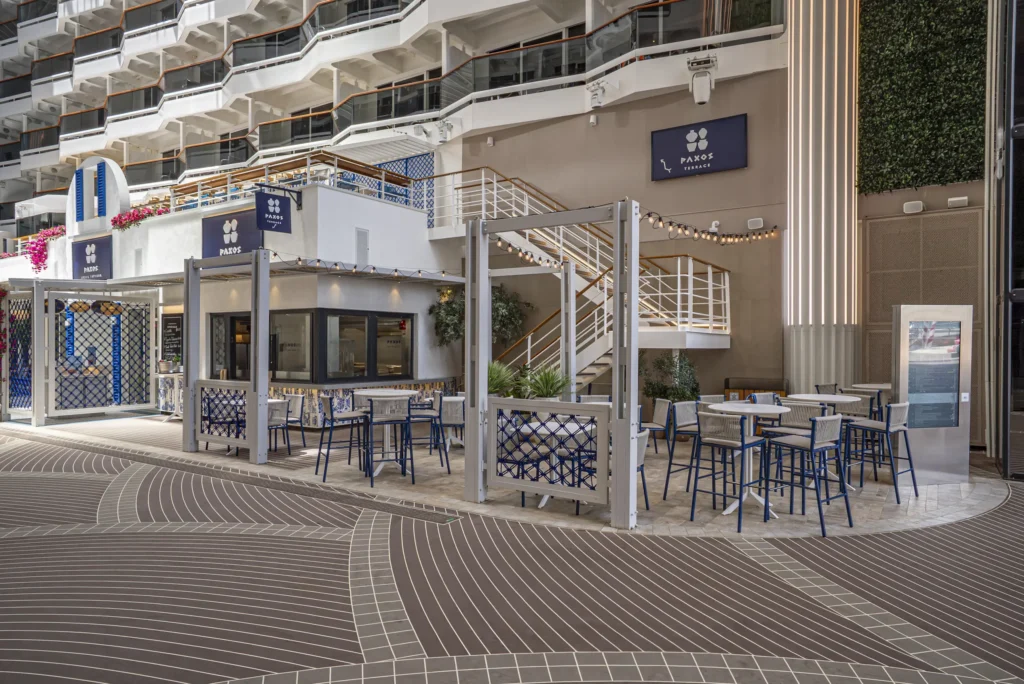 MSC World America Paxos Outdoor Seating