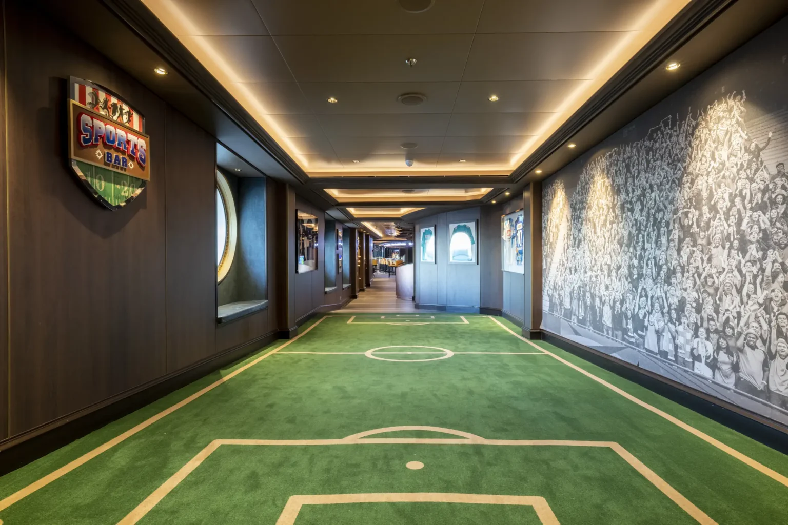 Can You Watch the 2026 World Cup on a Cruise? MSC Says Yes MSC Seashore Sports Bar Entrance