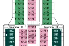 MSC Deck Plan showing bed types