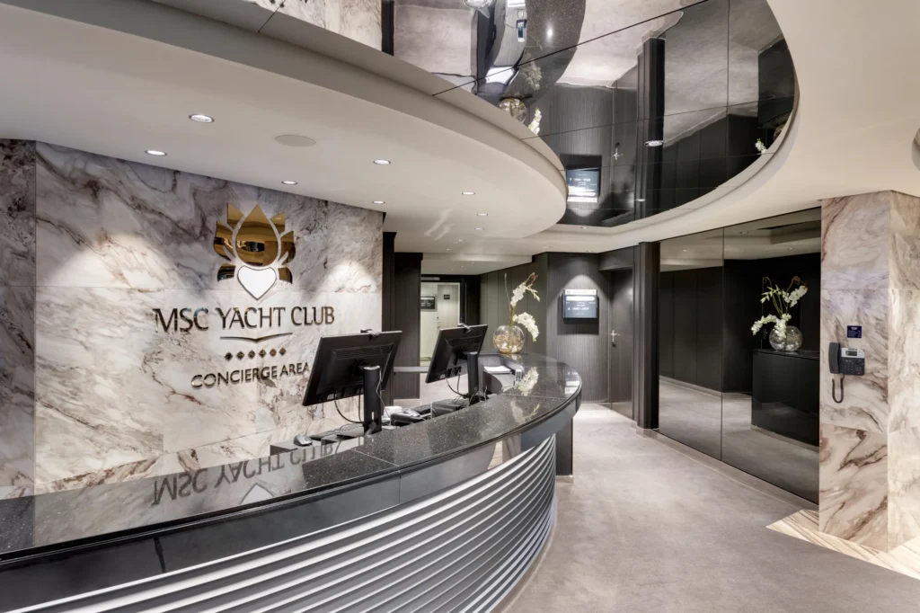 MSC Grandiosa Yacht Club Concierge Area
