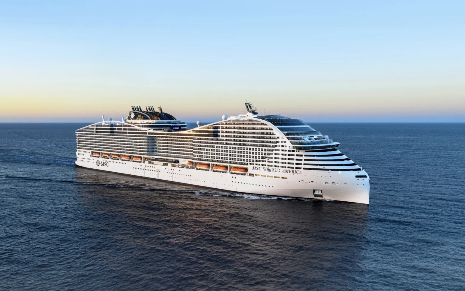 MSC World America at Sea