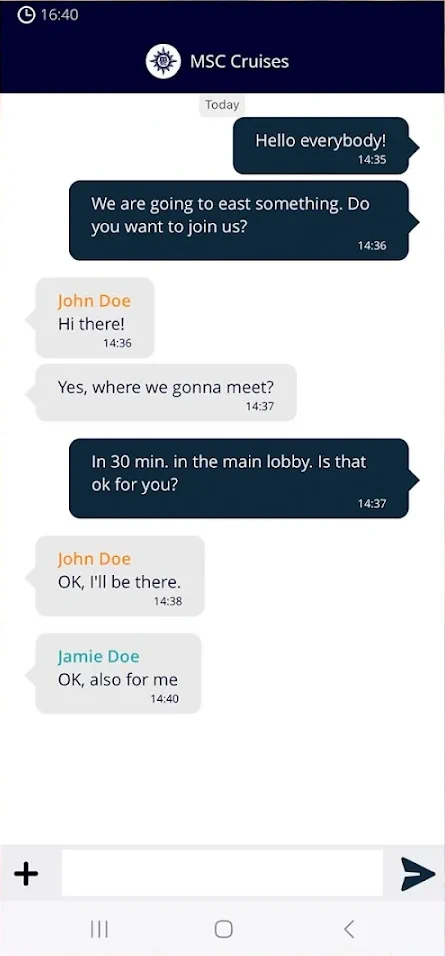 MSC For Me Chat