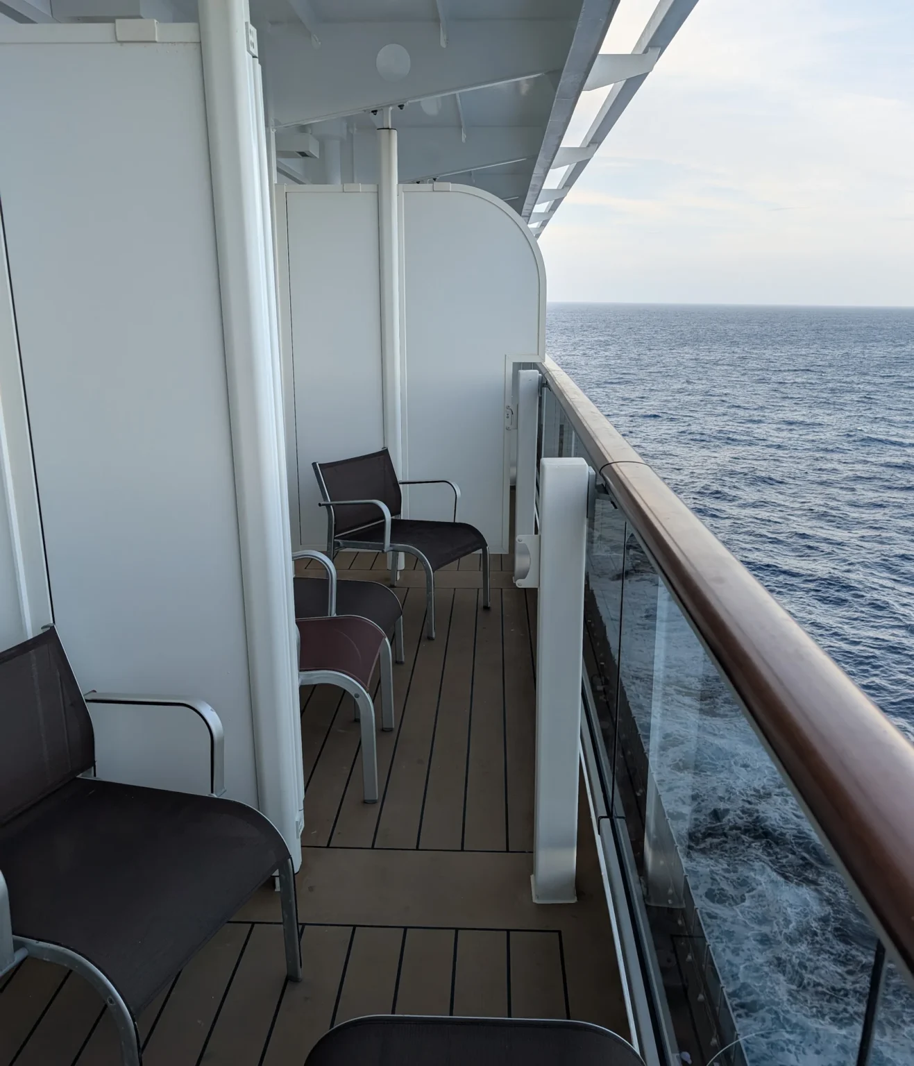 MSC Seashore Balcony Divider Opened