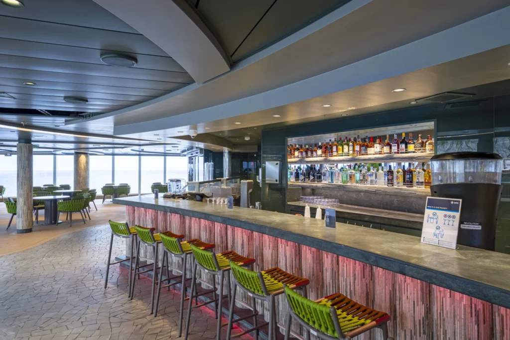 MSC Seashore Jungle Beach Bar Seating