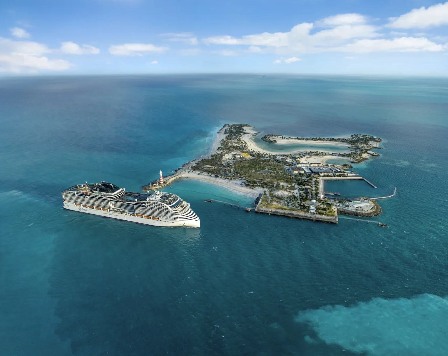 MSC Cruises Says No Summer Fuel Surcharge as Part of “Best Holiday Ever” Push MSC World America in Ocean Cay