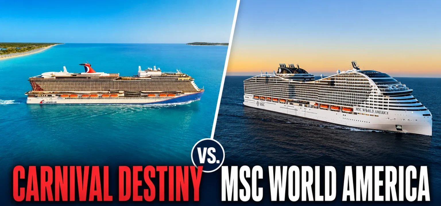 Carnival Destiny vs. MSC World America