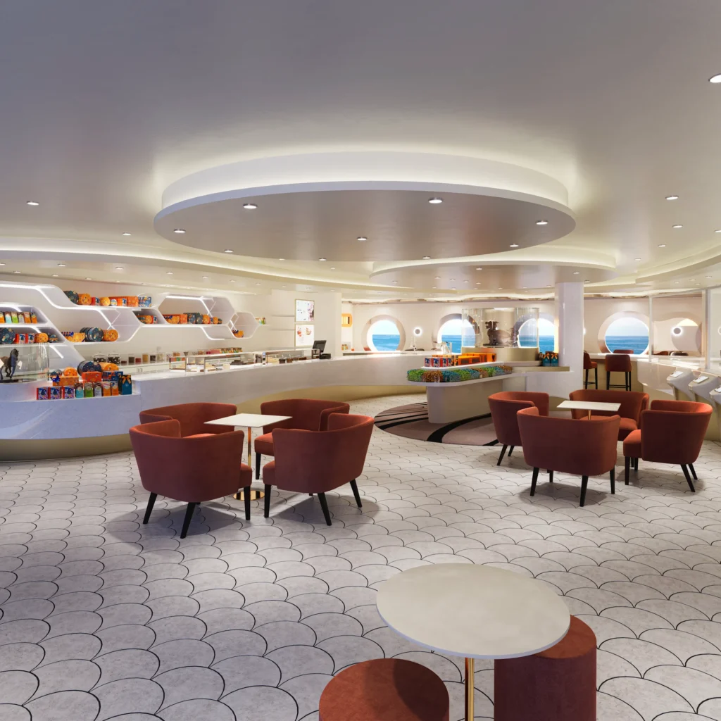 MSC World Asia Venchi Chocolate Rendering