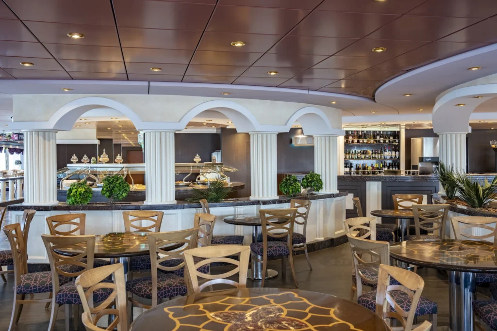 MSC Poesia Villa Pompeiana & LObelisco Buffet Seating