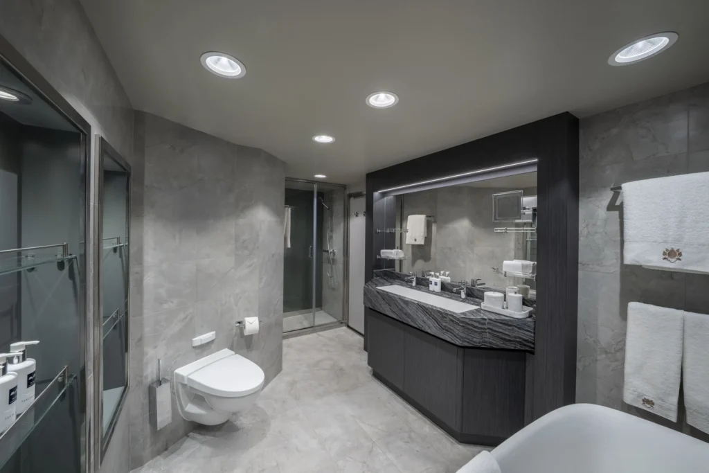 MSC Poesia Yacht Club Royal Suite Bathroom