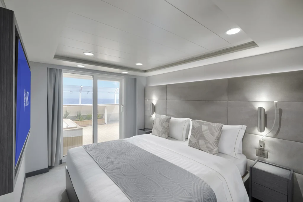 MSC Poesia Yacht Club Royal Suite Bedroom